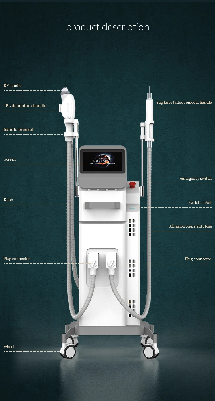 Hair Remover Device Machine Pulse Laser IPL Elight ND YAG