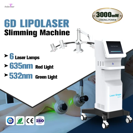 5D 6D Lipolaser Lipo Laser Verde Rosso Luce Perdita di peso Laser Lipo Dimagrante Macchina per modellare il corpo Laser Lipo con CE/RoHS/FDA/ISO per Salone/Casa