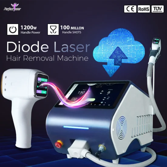 FDA CE Titanium 808nm 810nm 755nm 1064nm Tre lunghezze d'onda indolore portatile laser a diodi per la depilazione Dispositivo per l'attrezzatura di bellezza Laser a macchina