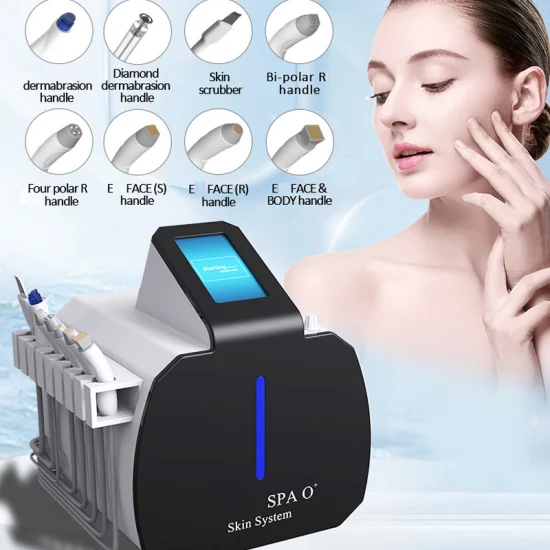 8 in 1 Bellezza Hidrafacial Care Hydra Dermoabrasione Hydrofaci Multifunzione Aqua Pulizia viso Dispositivo Hydro Microdermoabrasione